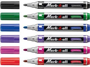 Μαρκαδόρος ανεξίτηλος Stabilo  651 F Mark 4 All στρογγυλή μύτη 1,5-2,5mm διάφορα χρώματα